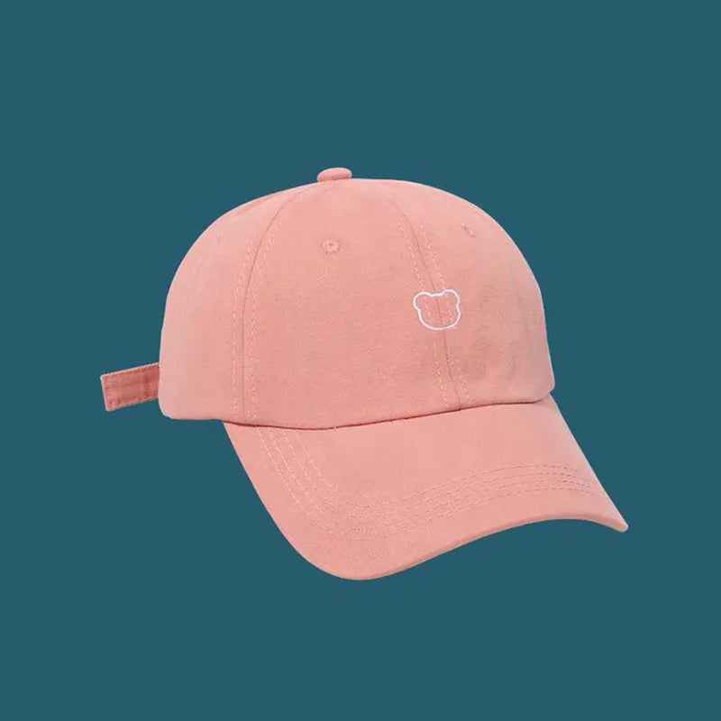 New Women Baseball Caps Solid Color Letter B Embroidery Korean Baseball Cap Ladies Girls Summer Sun Hats