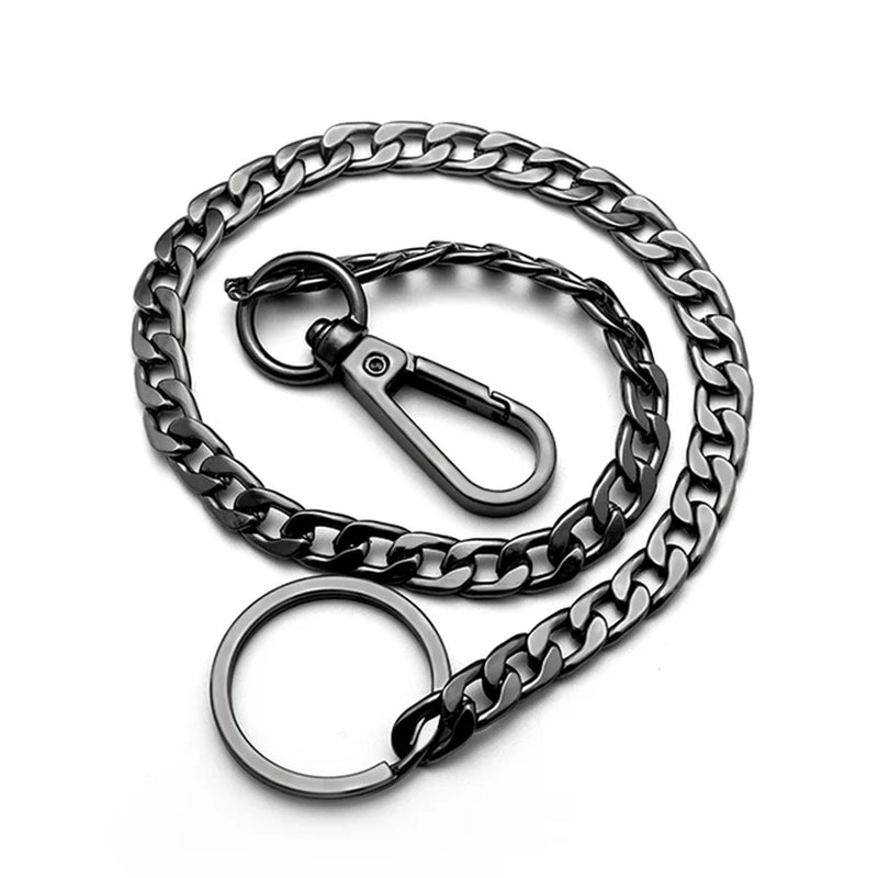 Fashion Cool Ultra-Thin Heavy Waist Chain Men\\\'S Skull Keychain Wallet Chain Gothic Biker Fashion Accessories