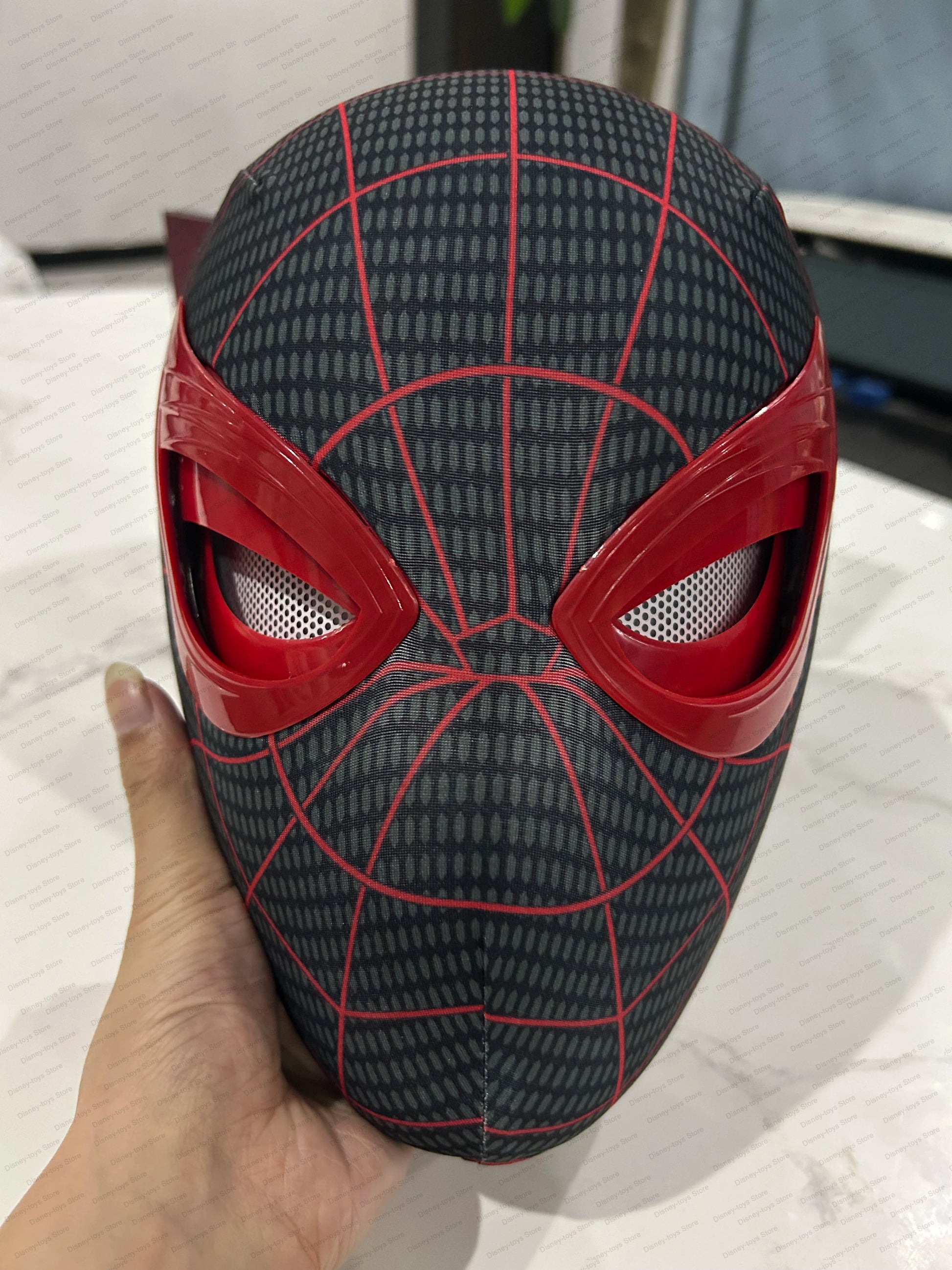 Spiderman No Way Home Headgear Cosplay Moving Eyes Mask Spider Man 1:1 Remote Control Elastic Mask Toys for Adults Kids Gift