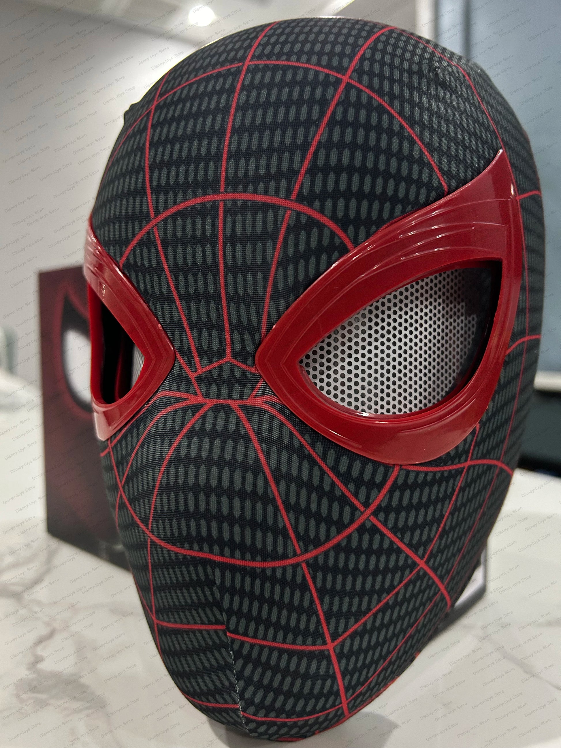 Spiderman No Way Home Headgear Cosplay Moving Eyes Mask Spider Man 1:1 Remote Control Elastic Mask Toys for Adults Kids Gift