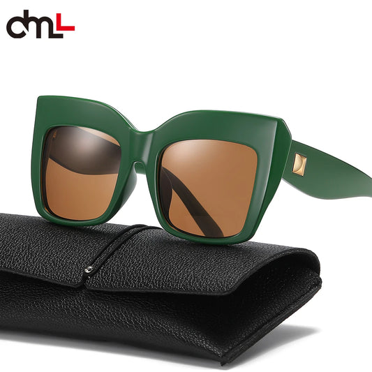 DML 2023 New Fashion TR90 Oversized Square Trend Sunglasses Women Luxury Retro Sun Glasses Shades UV400 Sunglasses Women