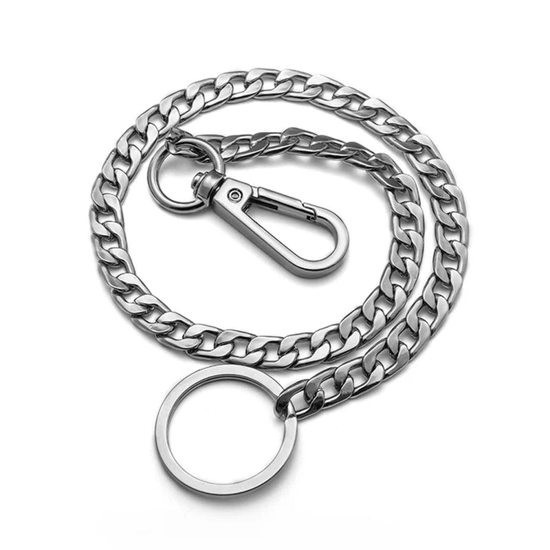 Fashion Cool Ultra-Thin Heavy Waist Chain Men\\\'S Skull Keychain Wallet Chain Gothic Biker Fashion Accessories