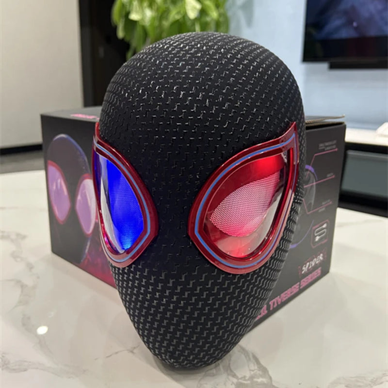 Spiderman No Way Home Headgear Cosplay Moving Eyes Mask Spider Man 1:1 Remote Control Elastic Mask Toys for Adults Kids Gift